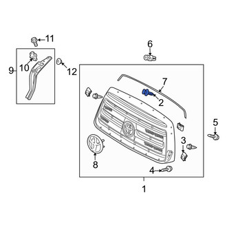 Toyota OE - Grille Retainer
