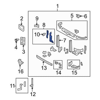 Toyota OE - Front Right Radiator Support Side Panel