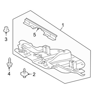 Toyota OE - Radiator Support - Splash Shields (With Steel Type Front Bumper)