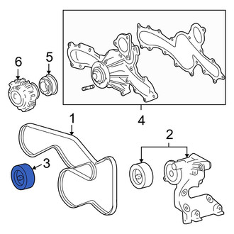 Toyota OE - Upper Accessory Drive Belt Idler Pulley