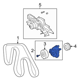 Toyota OE - Accessory Drive Belt Tensioner Assembly