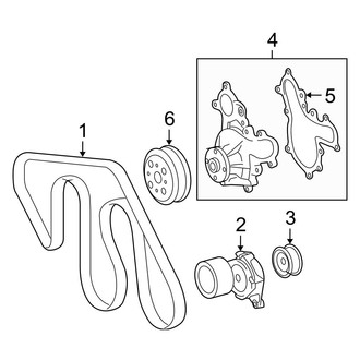 Toyota OE - Cooling - Belts & Pulleys (Base 4.6L)
