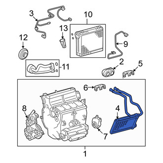 Toyota OE - Front HVAC Heater Core