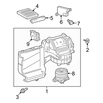 Toyota OE - Air Conditioner & Heater - Heater Components (4.0L)