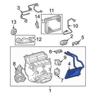 Toyota OE - Front HVAC Heater Core