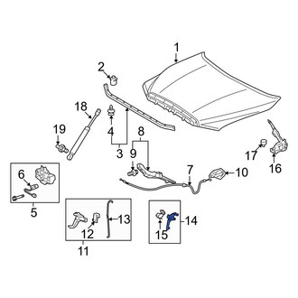 Toyota OE - Front Hood Safety Catch
