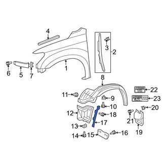 Toyota OE - Left Fender Liner Support Bracket