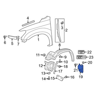 Toyota OE - Front Right Mud Flap