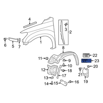 Toyota OE - Front Left Fender Emblem