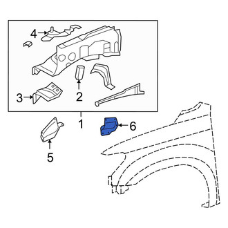 Toyota OE - Rear Fender Apron Seal