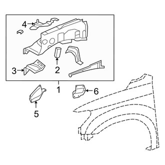 Toyota OE - Fender - Inner Components