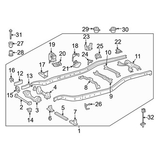 Toyota OE - Frame & Components (CrewMax 4.7L)