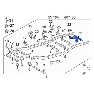 Toyota OE - Rear Frame Crossmember