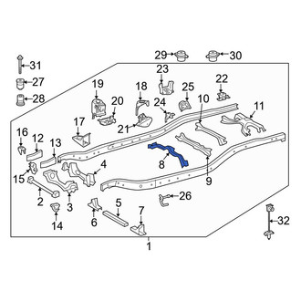 Toyota OE - Center Frame Crossmember