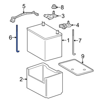 Toyota OE - Rear Battery Hold Down Stud