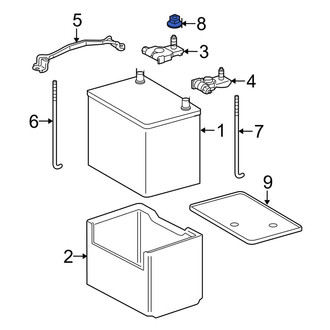 Toyota OE - Battery Hold Down Nut