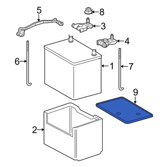 Toyota OE - Front Right Battery Tray