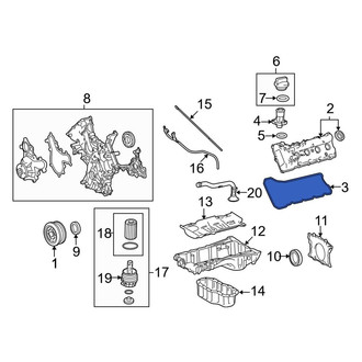 Toyota OE - Right Engine Valve Cover Gasket