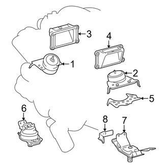 Toyota OE - Engine & Transmission Mounting (4.6L)