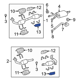 Toyota OE - Rear Lower Catalytic Converter Heat Shield
