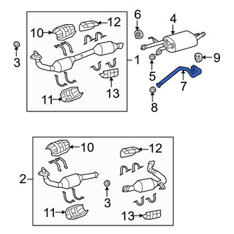 Toyota OE - Exhaust Tail Pipe