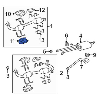 Toyota OE - Front Lower Catalytic Converter Heat Shield