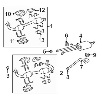 Toyota OE - Exhaust System - Exhaust Components