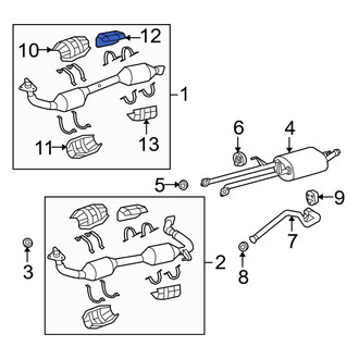 Toyota OE - Rear Upper Catalytic Converter Heat Shield