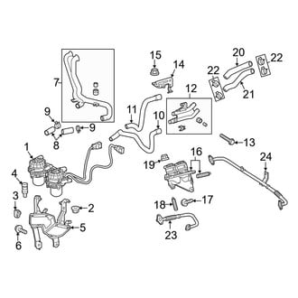 Toyota OE - Emission System - Emission Components (Air Pump and Related Components), (4.0L)