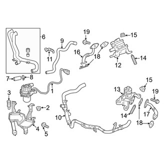 Toyota OE - Emission System - Emission Components (Air Pump and Related Components), (4.0L)