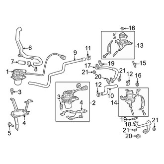 Toyota OE - Emission System - Emission Components (Air Pump and Related Components), (4.7L)