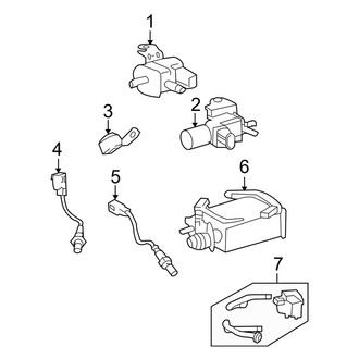 Toyota OE - Emission System - Emission Components (Vapor Canister, Oxygen Sensor and Related Components), (5.7L)