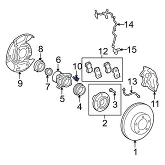 Toyota OE - Front Brake Dust Shield Bolt
