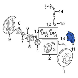 Toyota OE - Front Left Disc Brake Caliper