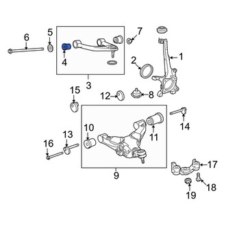 Toyota OE - Front Upper Suspension Control Arm Bushing
