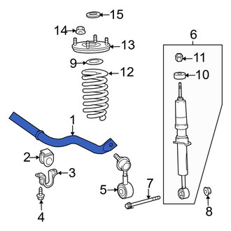 Toyota OE - Front Suspension Stabilizer Bar