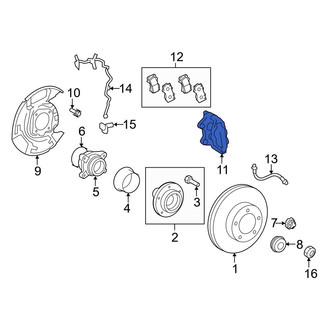 Toyota OE - Front Left Disc Brake Caliper