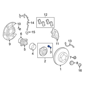 Toyota OE - Rear Wheel Lug Stud