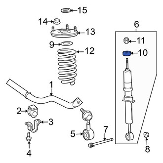 Toyota OE - Lower Suspension Shock Absorber Mount Insulator