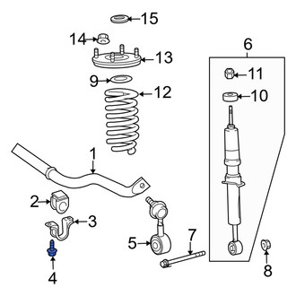 Toyota OE - Suspension Stabilizer Bar Bracket Bolt