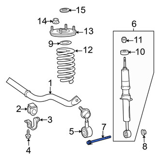 Toyota OE - Suspension Shock Absorber Bolt