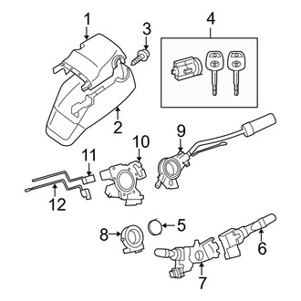Toyota OE - Steering Column - Shroud, Switches & Levers