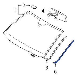 Toyota OE - Front Windshield Molding