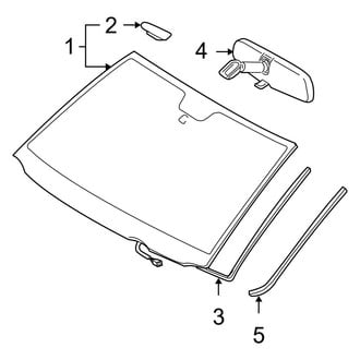 Toyota OE - Windshield - Glass