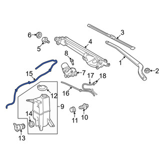 Toyota OE - Front Windshield Washer Hose