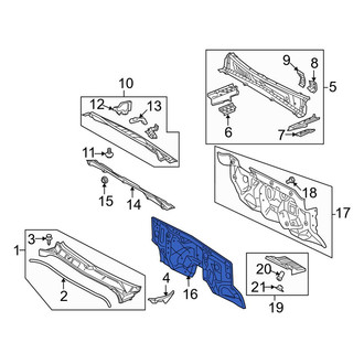 Toyota OE - Front Firewall