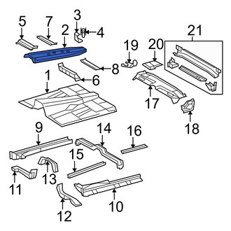 Toyota OE - Front Center Floor Pan Reinforcement