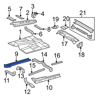 Toyota OE - Right Rocker Panel Reinforcement