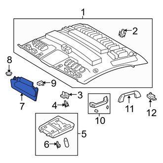 Toyota OE - Left Sun Visor