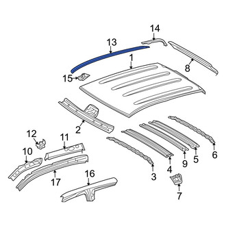 Toyota OE - Front Right Roof Drip Molding